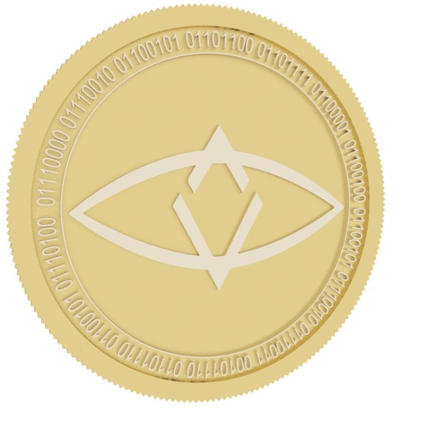 3D model singulardtv gold coin