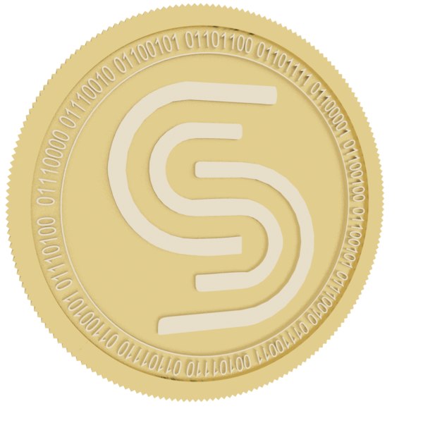 silverway gold coin 3D model