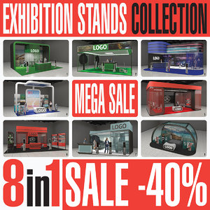exhibition expo stands 3D model
