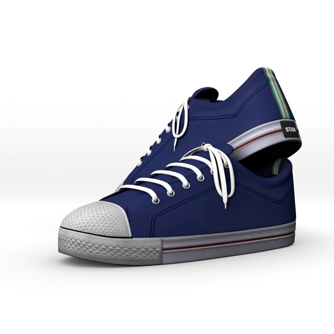 Converse sneakers 3D model - TurboSquid 1556169