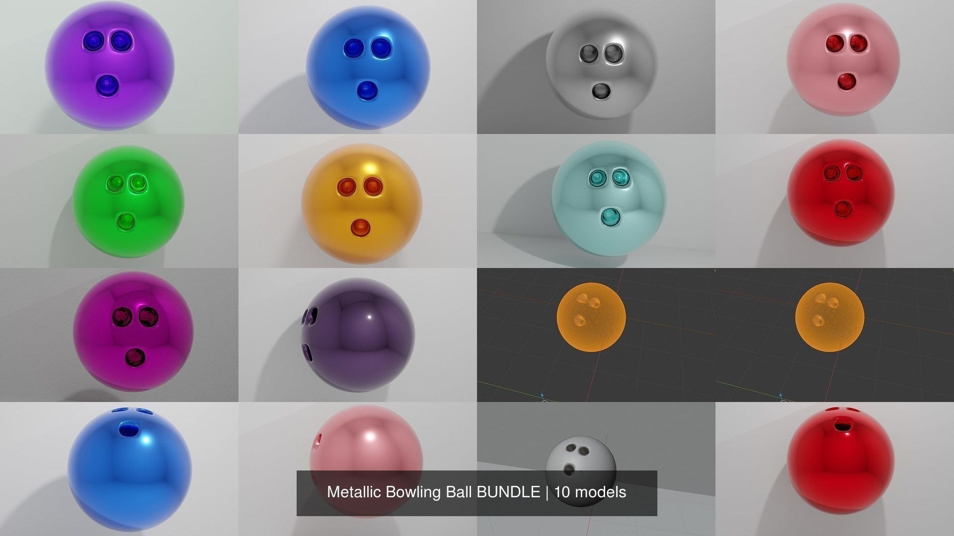 3D bowling ball model TurboSquid 1556232