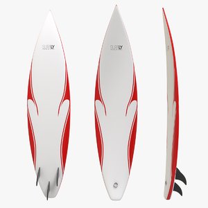 3d surfboard model