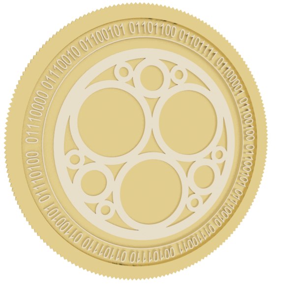 3D model sonm gold coin