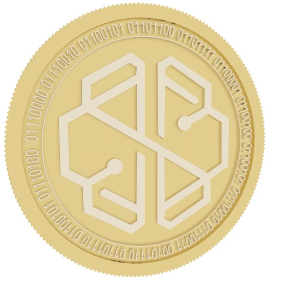 swissborg gold coin 3D model