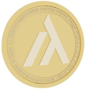 tera gold coin 3D model