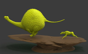3D dinosaur print