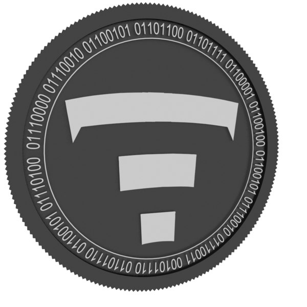 tierion black coin 3D model