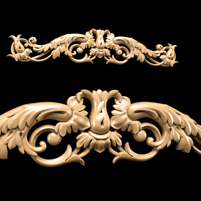 3D baroque carving - TurboSquid 1556614