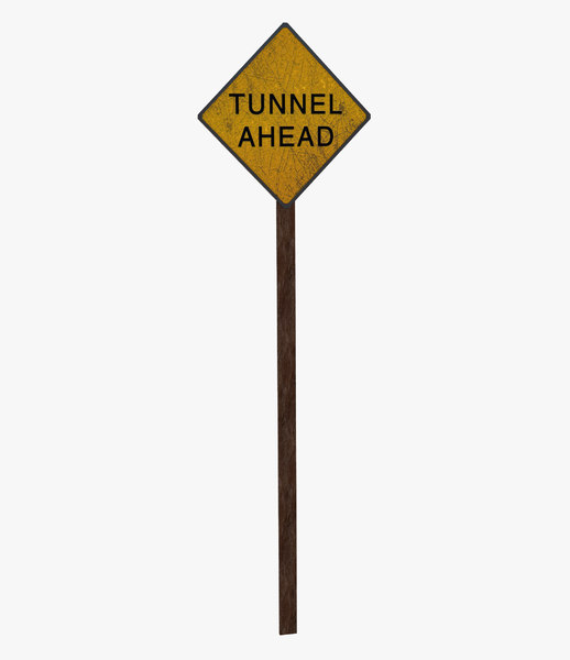 sign tunnel signal 3D model