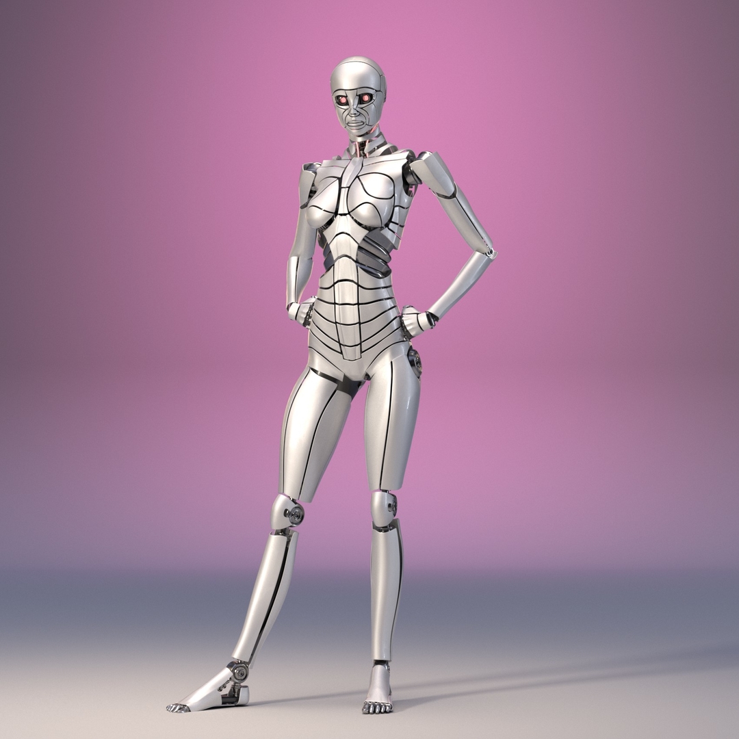 3D rigged female android fully - TurboSquid 1561825