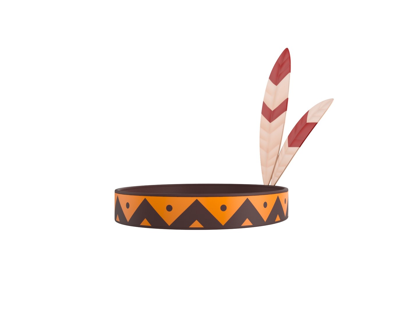 3D native american headband TurboSquid 1556996