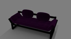 modern couch 3D model