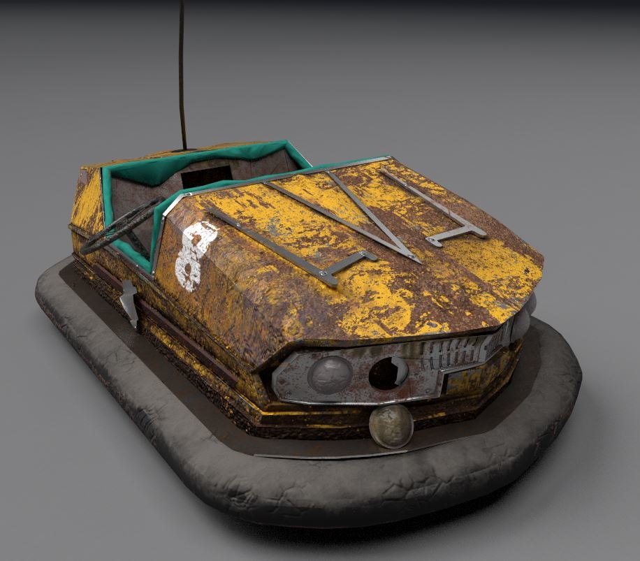 Abandoned pripyat bumper car-dodgem 3D model - TurboSquid 1557140