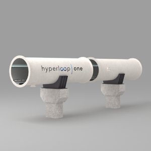 hyperloop tube 3D model