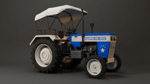 3d Swaraj Tractor 800 Series Turbosquid 1557714