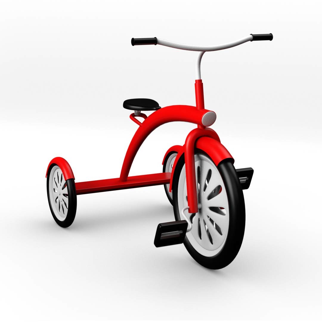 3D trike tricycle bike model - TurboSquid 1557620