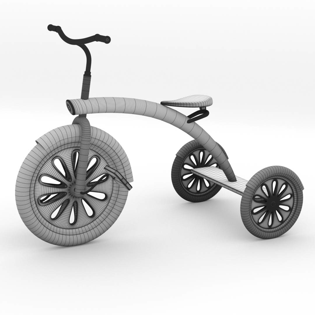 3D trike tricycle bike model TurboSquid 1557620