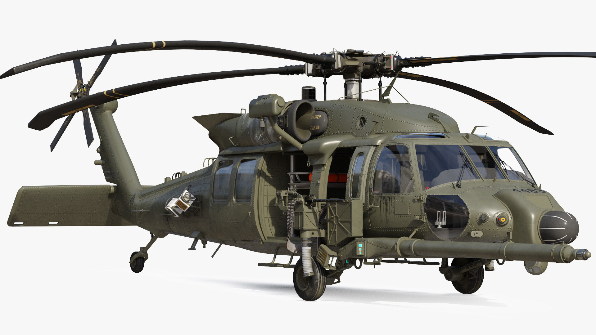 Combat rescue helicopter sikorsky 3D model - TurboSquid 1558001