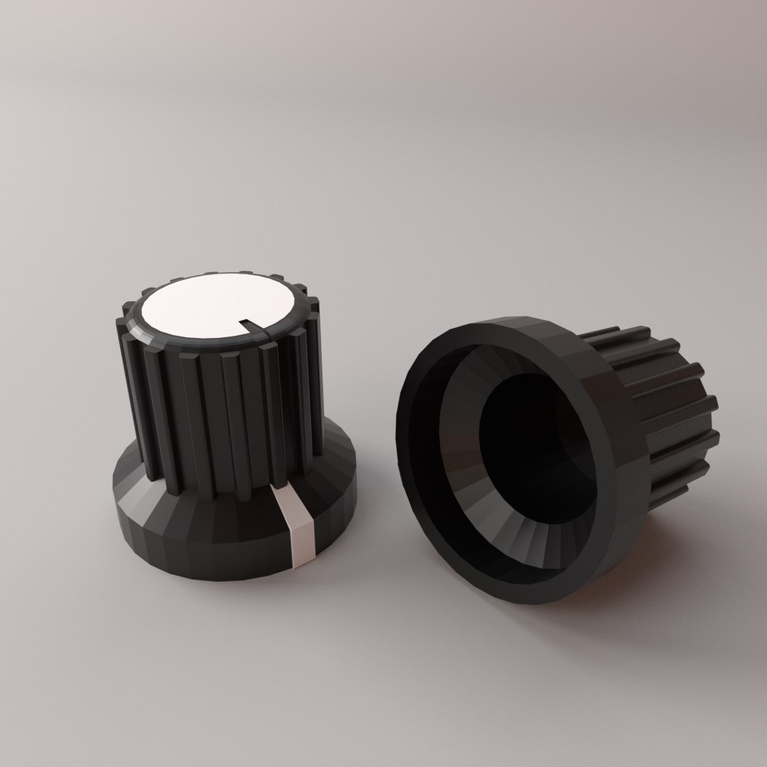 Rotary knob 3D model TurboSquid 1557876