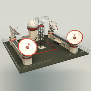radar station 3D model