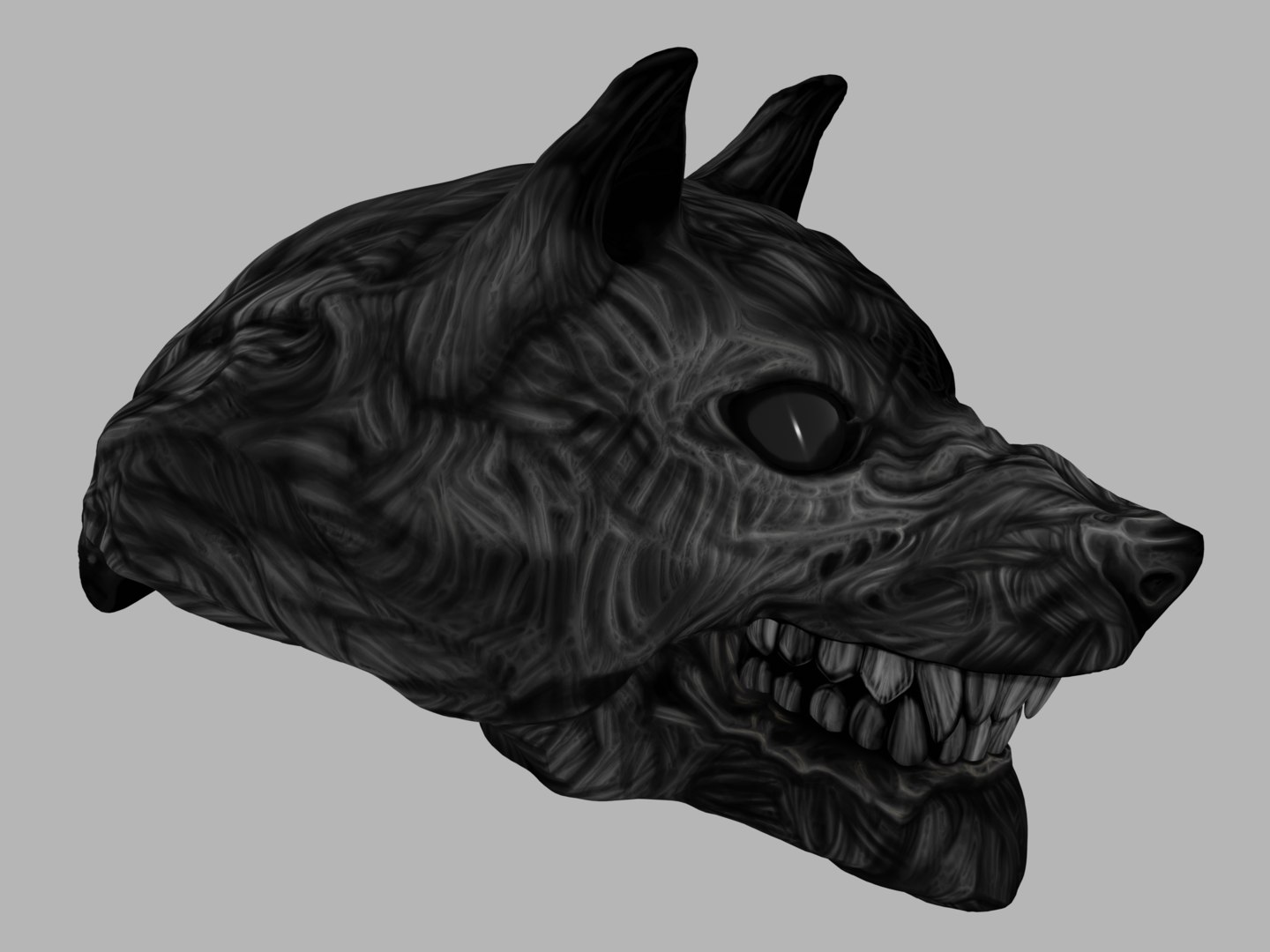 3D zombie wolf TurboSquid 1558109