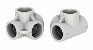 3D model pipe elbow
