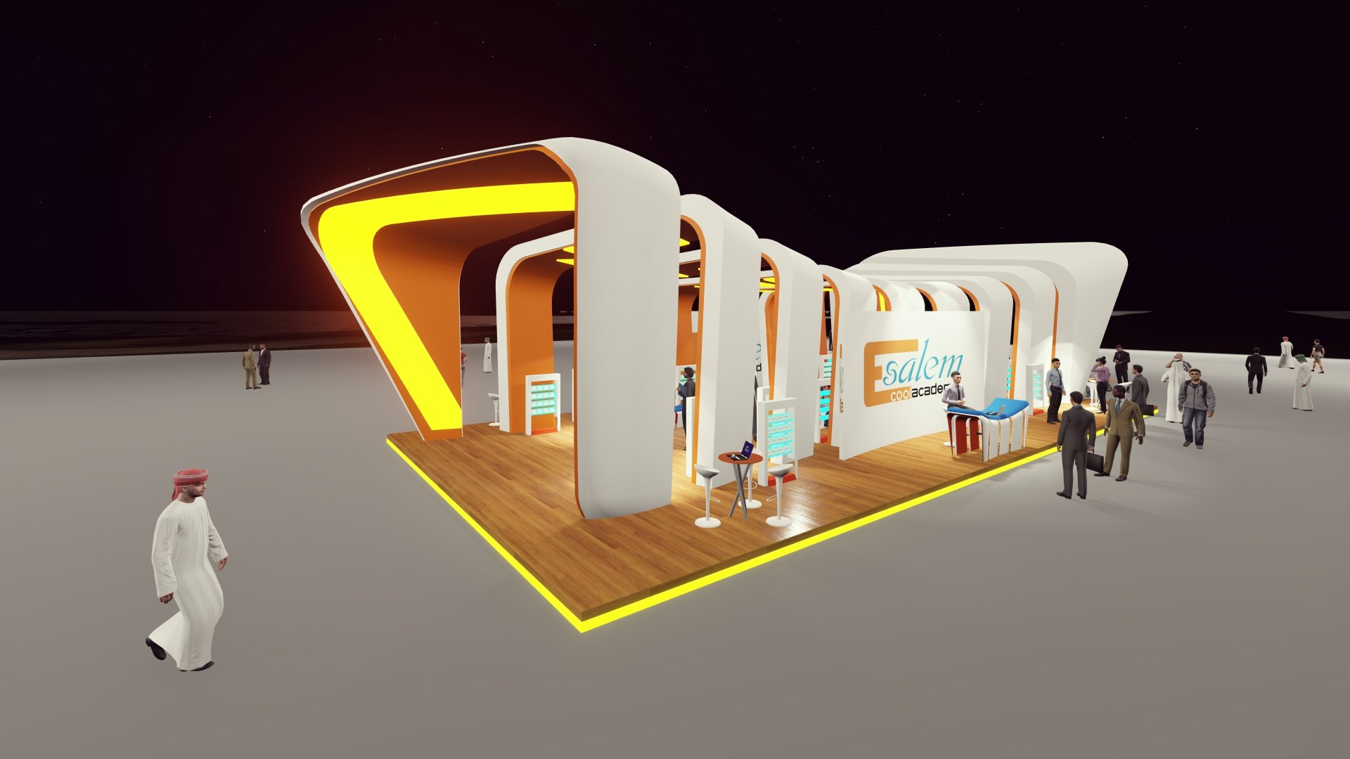 3D exhibition booth design render - TurboSquid 1558252