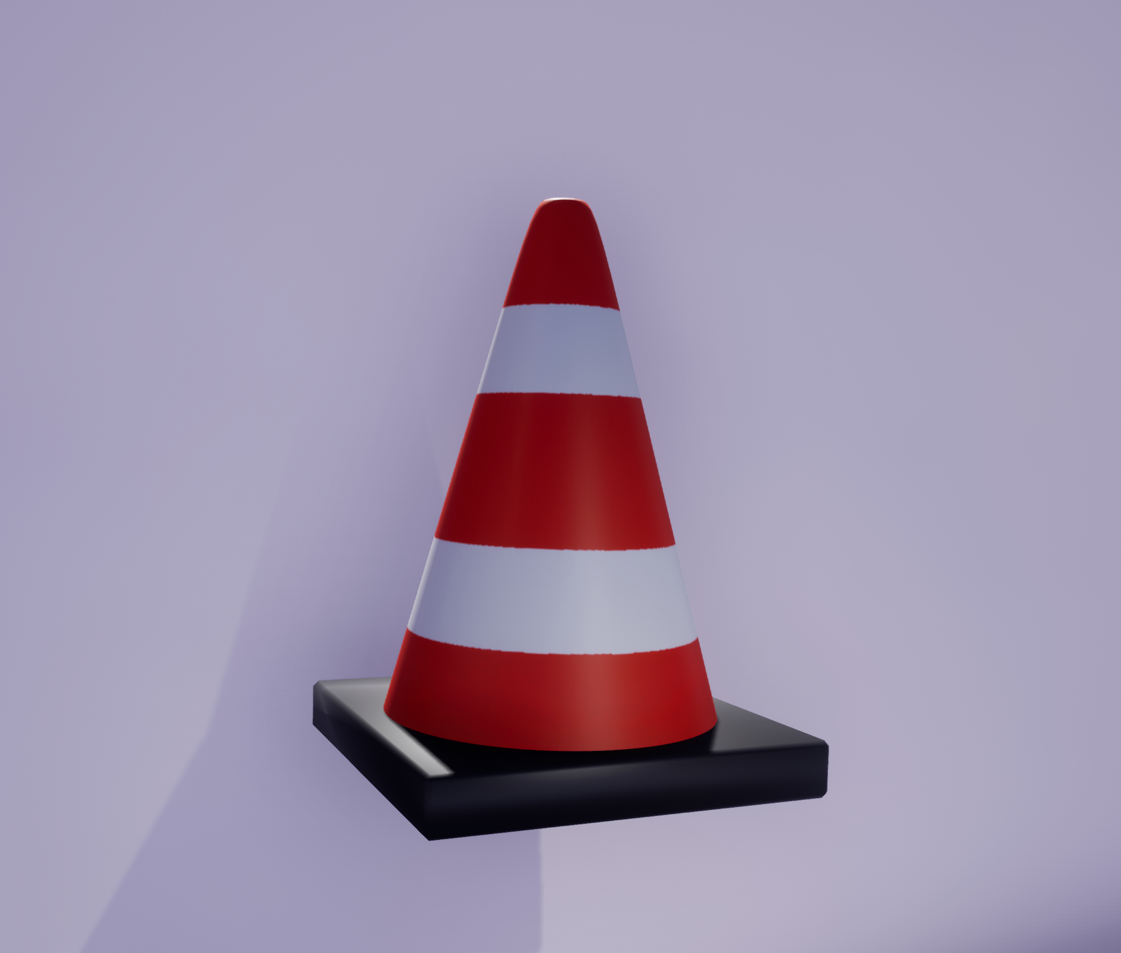 orange traffic cone3d模型