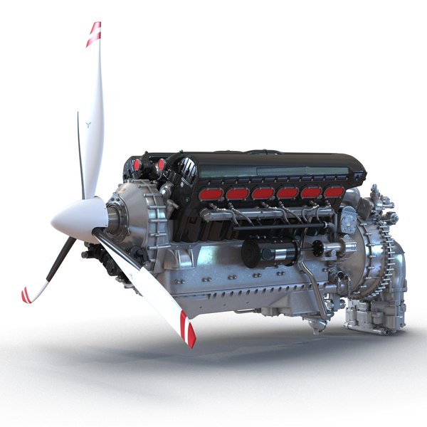 Piston Aero Engine 2 Modelo 3D - TurboSquid 1558731