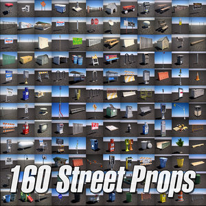 urban street props pack 3d max
