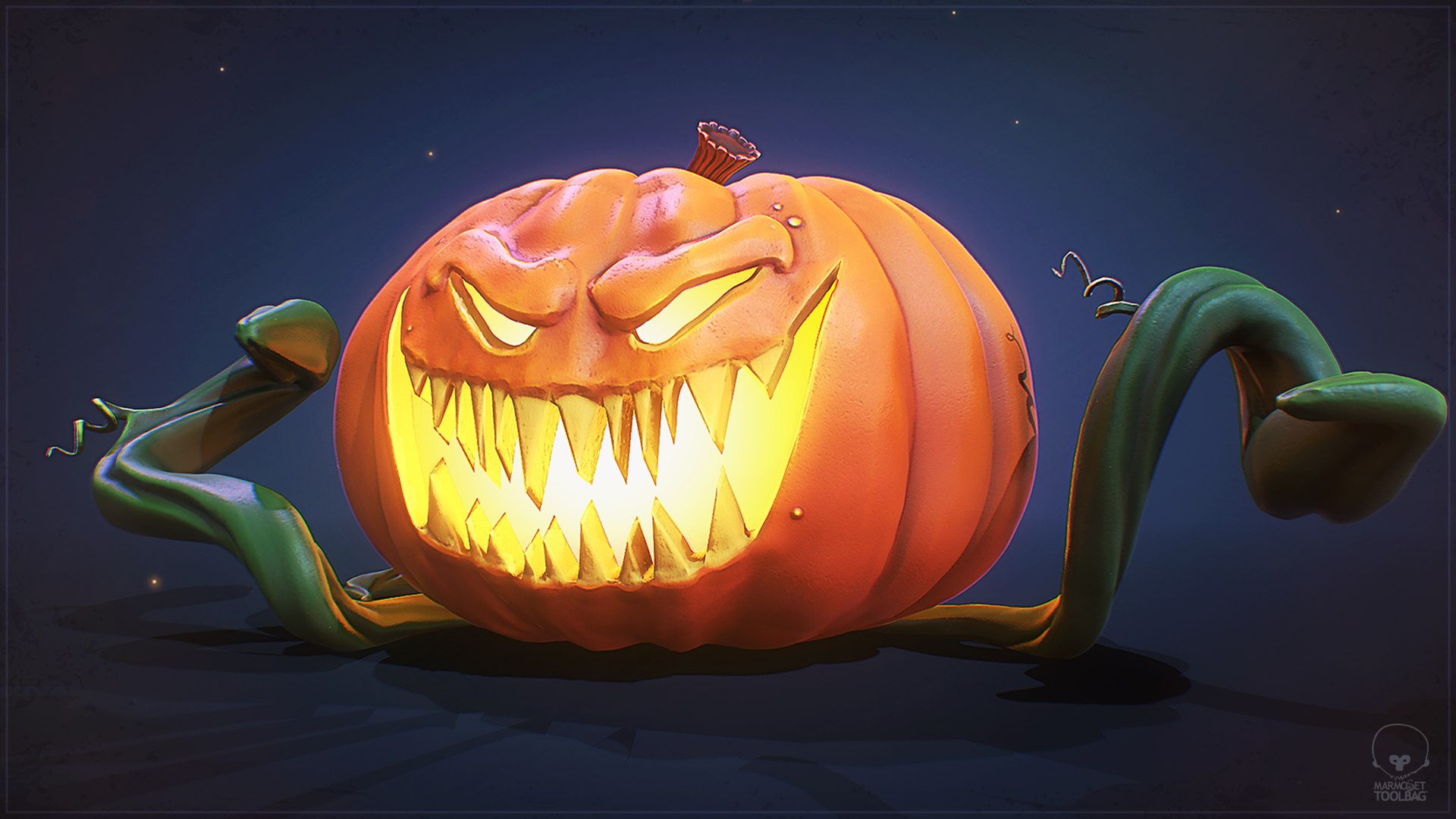 Stylized halloween pumpkin 3D - TurboSquid 1559023