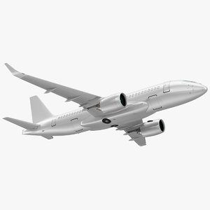 3D airbus a220 100 simple model