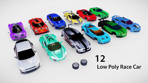 race car pack 3D model