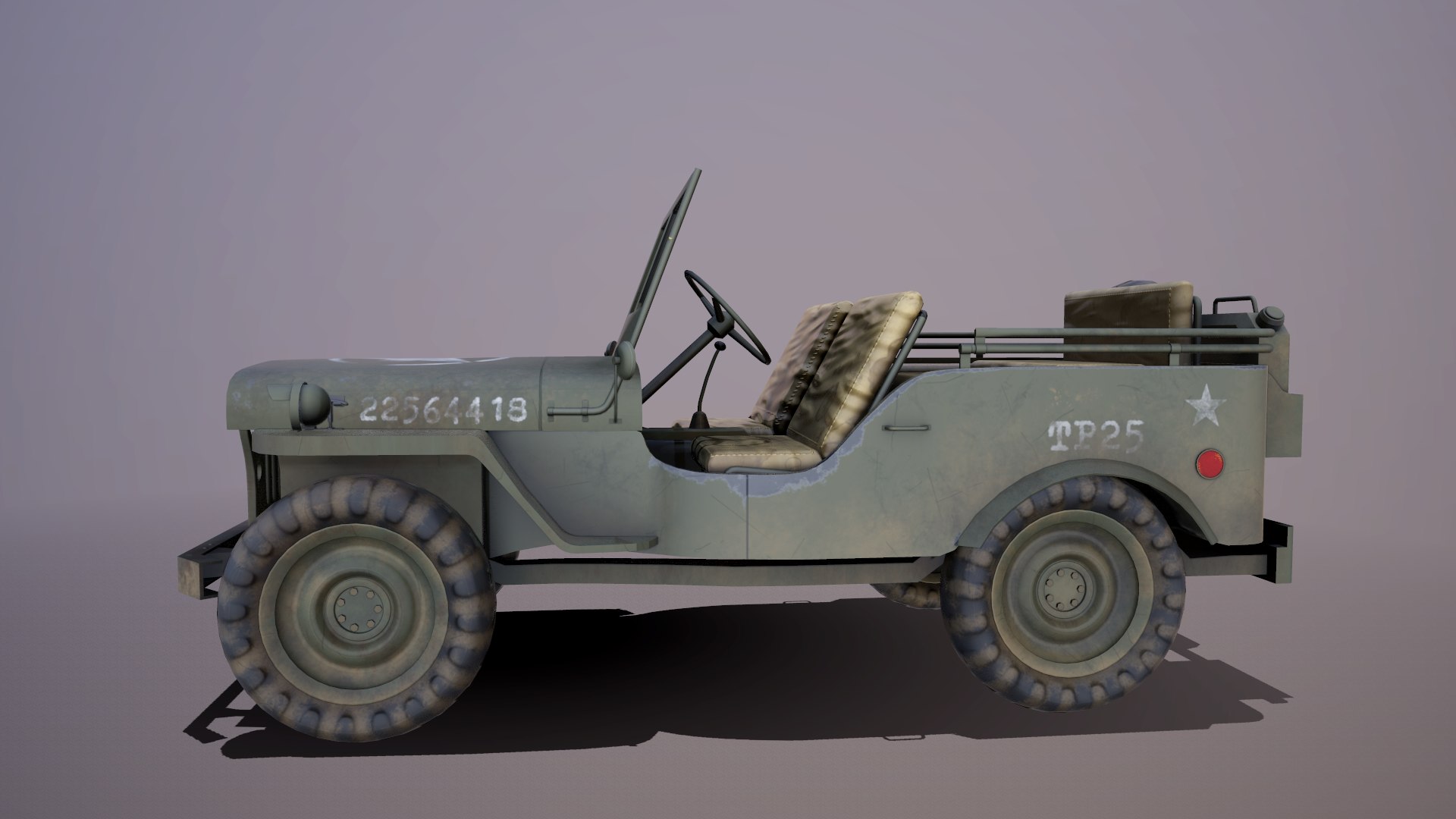 Free willys jeep 3D model - TurboSquid 1559191