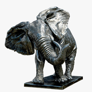 elephant statue 3D