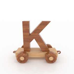 letter k car 3D model
