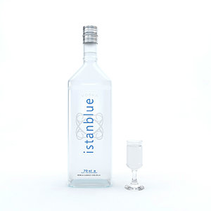 3D model vodka alcohol drink