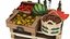 3D model fruit vegatables display stand