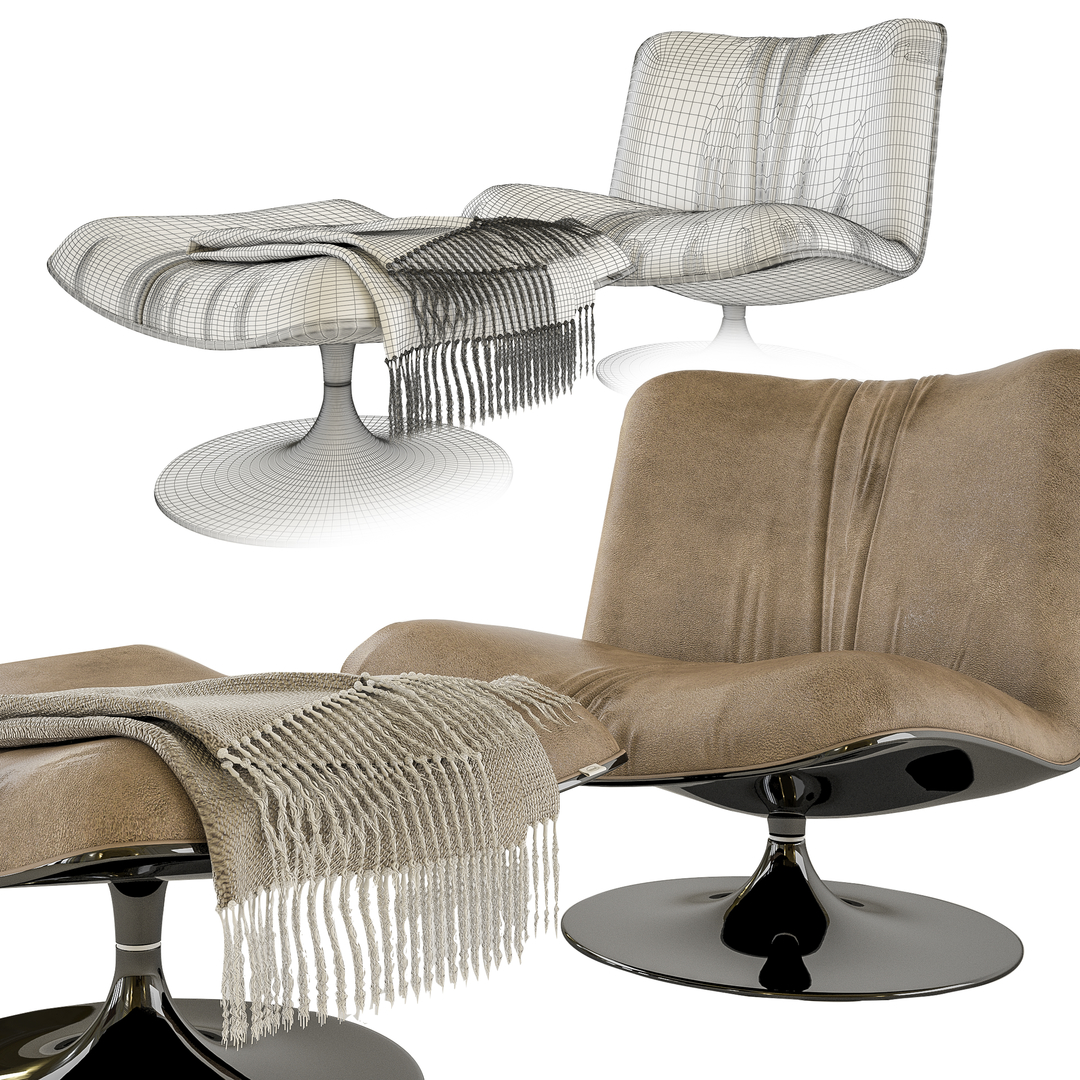 Modello 3D Baxter Marilyn Armchair - TurboSquid 1559830