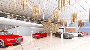 car showroom 3D