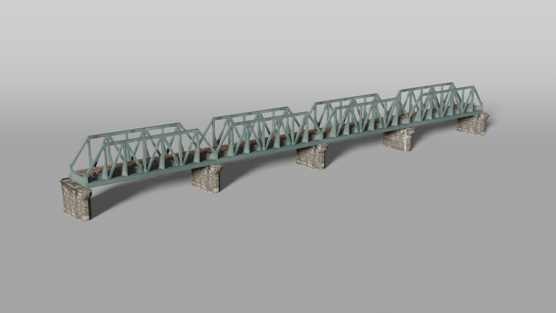 3D old railway bridge model - TurboSquid 1560003