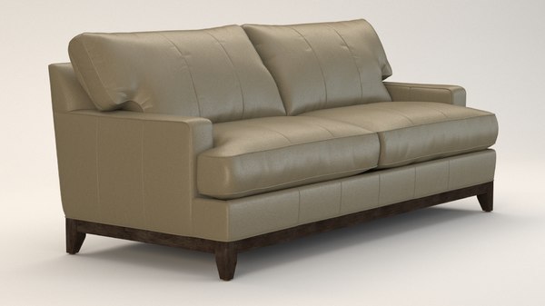 3d Ethan Allen Turbosquid 1561460, Arcata Leather Sofa
