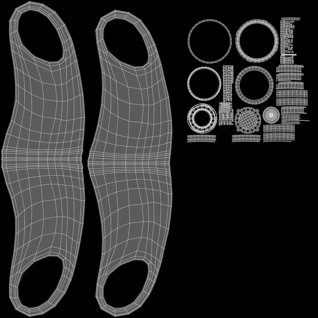 Protective Mask Pattern With Ties