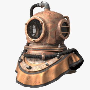 diving helmet 3D model