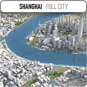 3D model shanghai urban planning