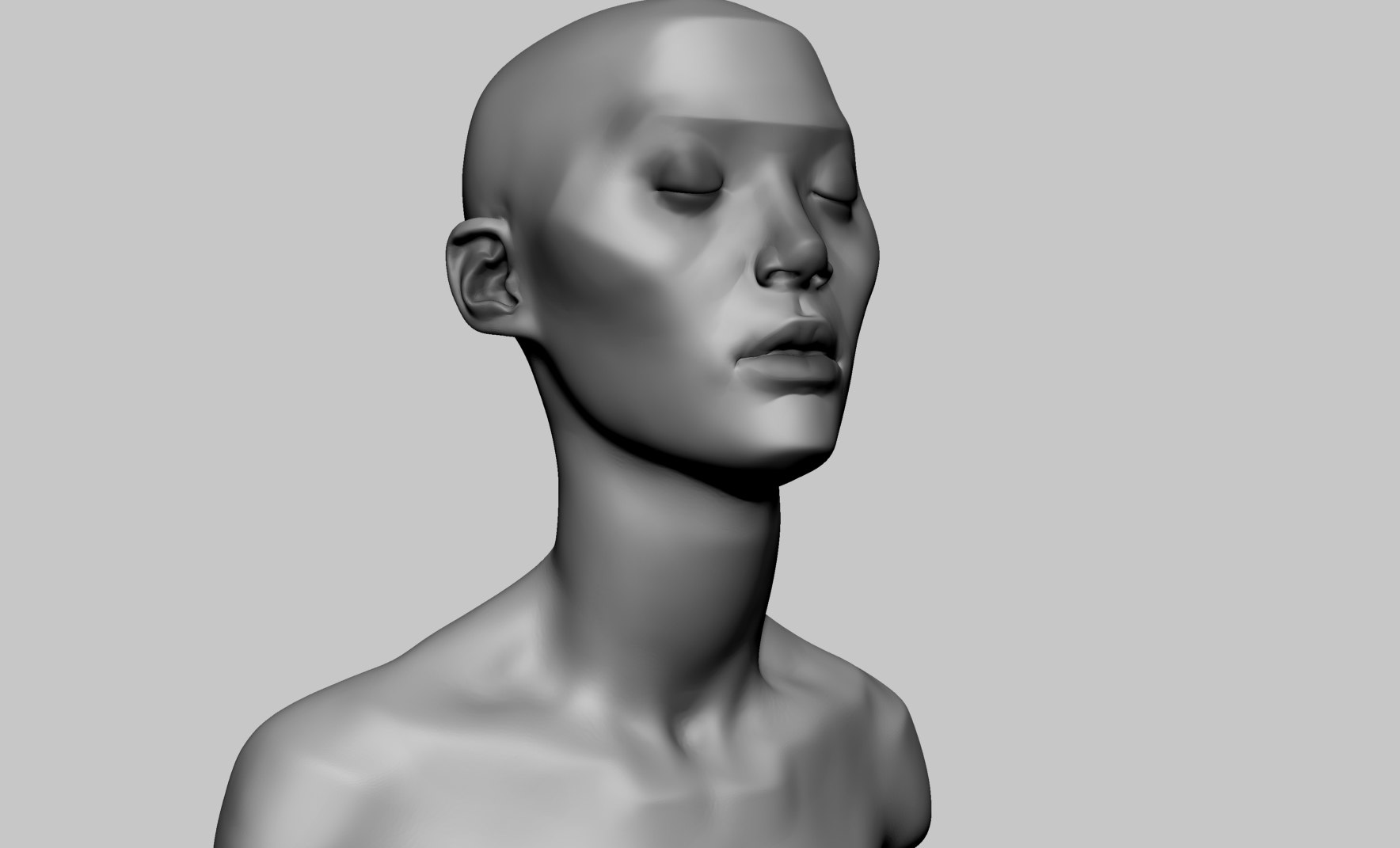 Stylized female head anatomy 3D - TurboSquid 1560429