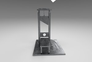 guillotine execution 3D
