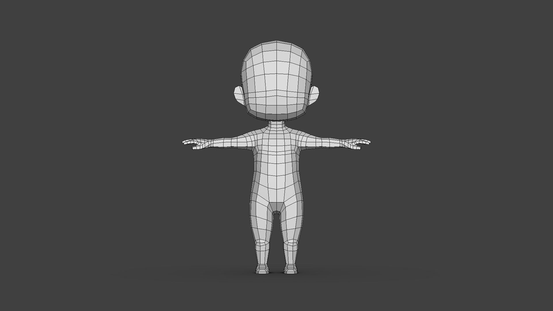 Charakter Boy Base Mesh 3D Modell TurboSquid 1560577