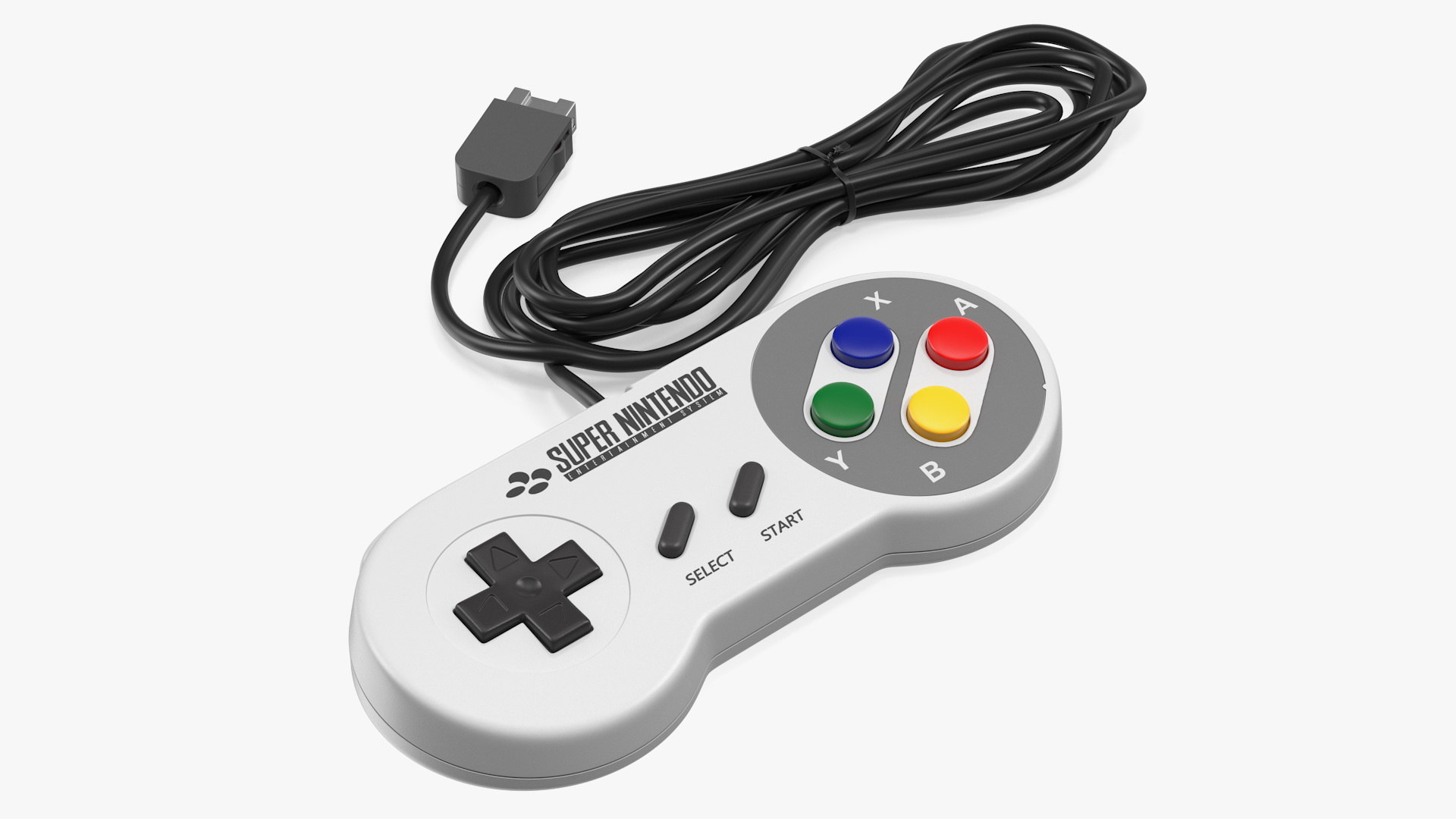 Nintendo Snes Joystick Controller Model - Turbosquid 1561126