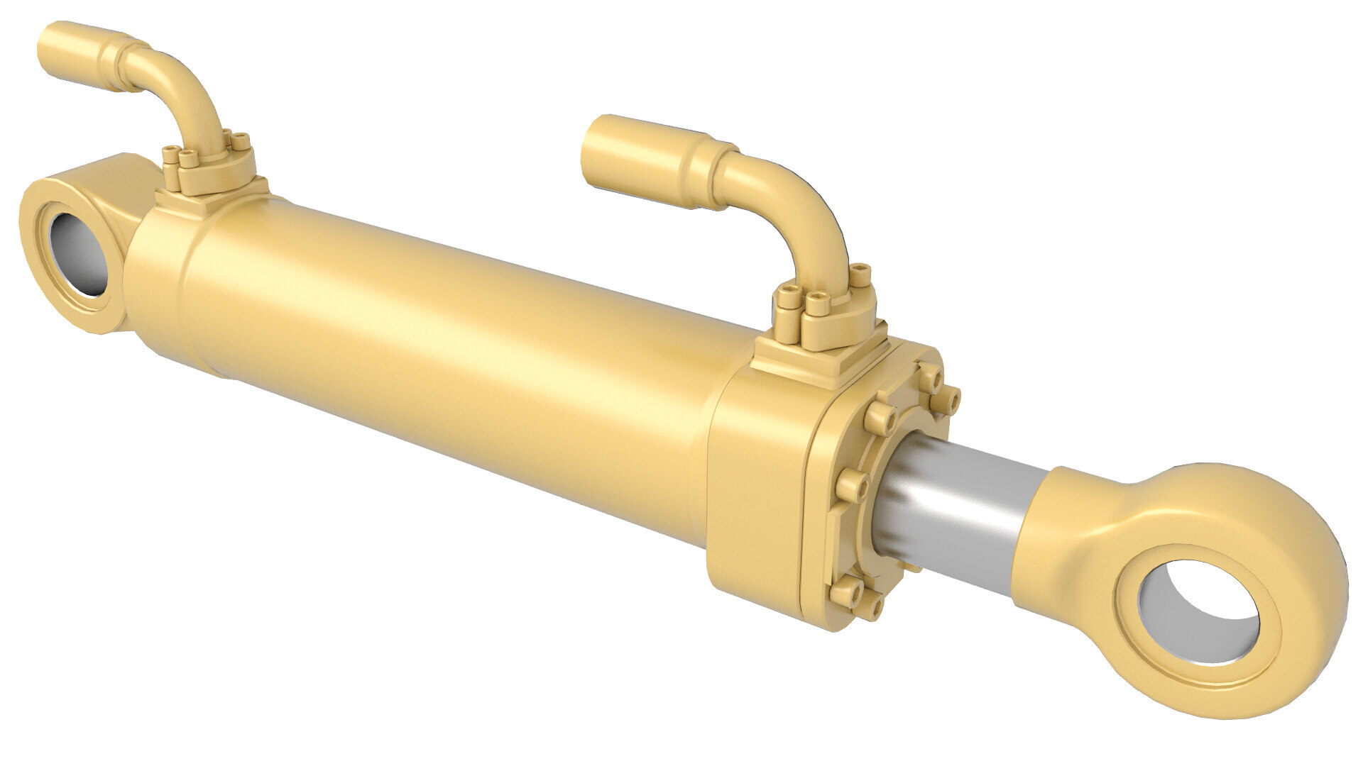 Hydraulic piston model TurboSquid 1561357